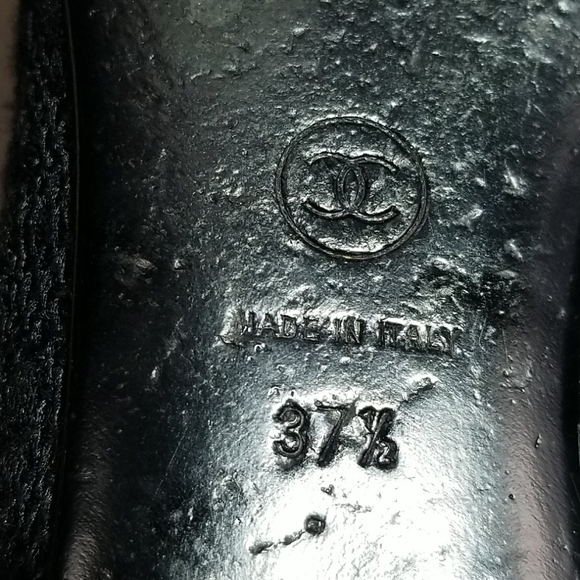 CHANELBlack Tweed Boucle Bow Ballet Flats - Picture 11 of 15